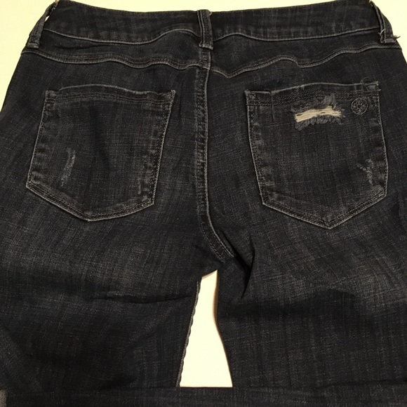 $12/2+ Cuffed Straight Leg Jeans Distressed - Picture 3 of 8